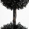 5ft. UV Resistant Artificial Halloween Black Triple Ball Boxwood Topiary (Indoor/Outdoor)